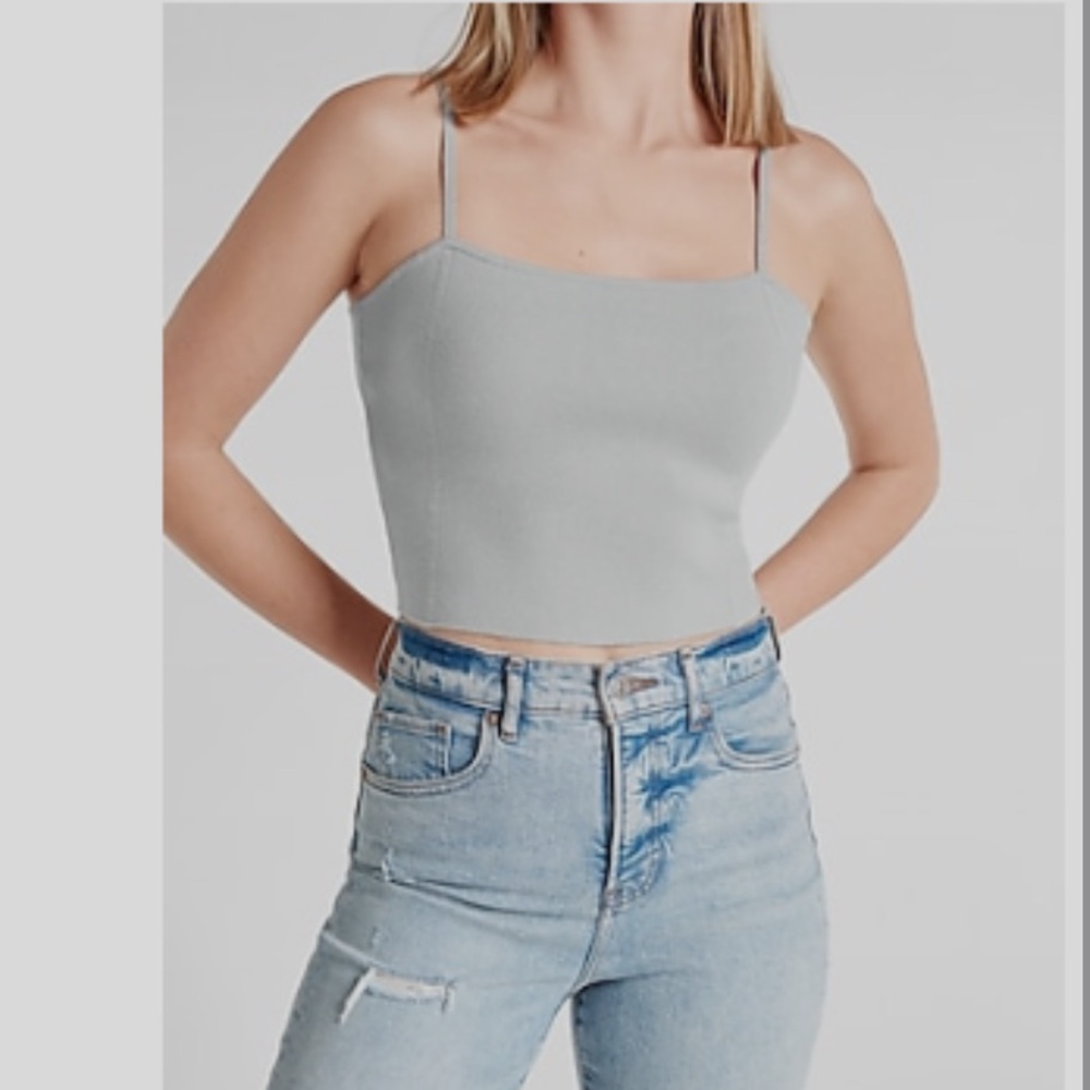 Express Sweater Crop Top